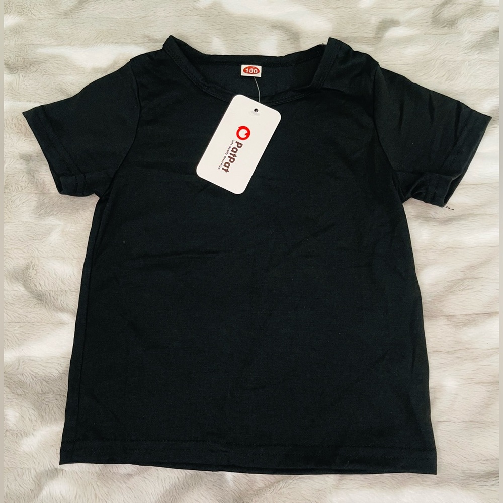 Black Kids Short Sleeve Tee